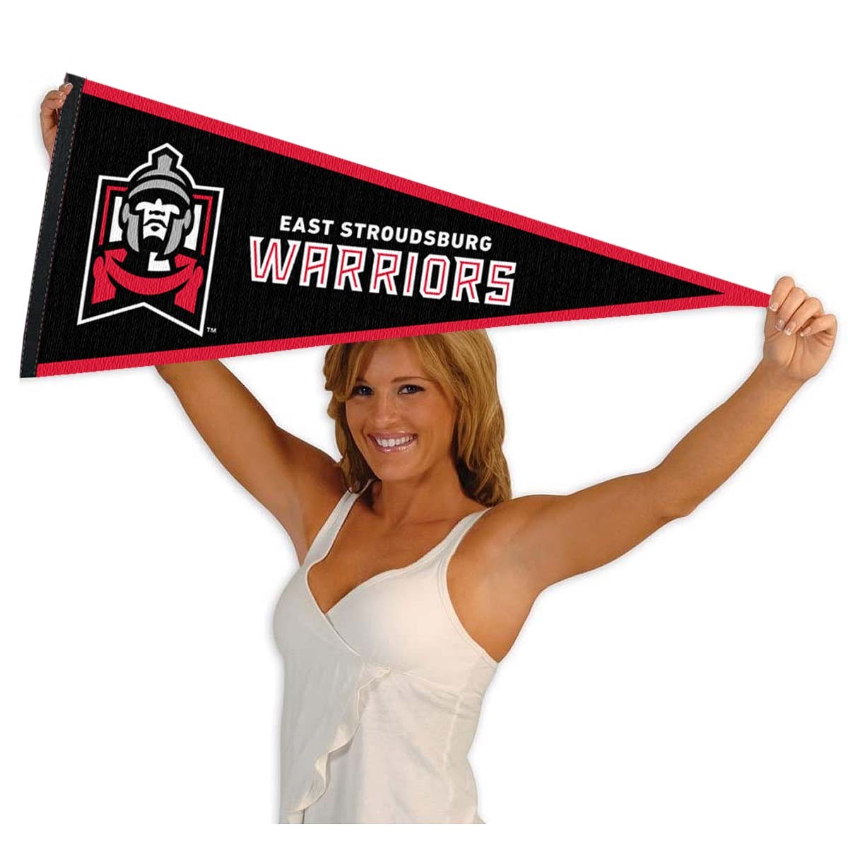 East Stroudsburg University Warriors 12 in X 30 in College Pennant