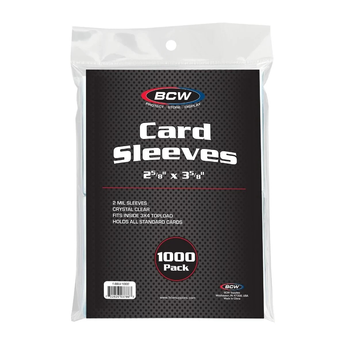 (10000) BCW Soft Penny Card Sleeves | Case | 10x 1000ct packs
