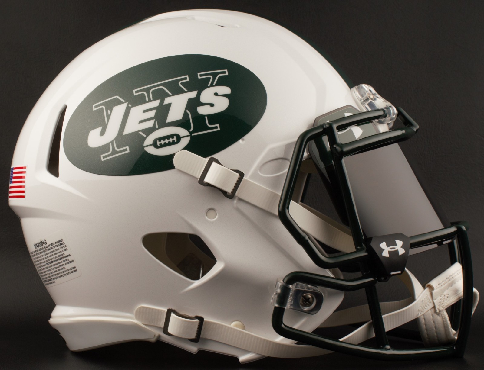 NEW YORK JETS NFL Authentic GAMEDAY Football Helmet w/ BLACK-TINT Eye Shield