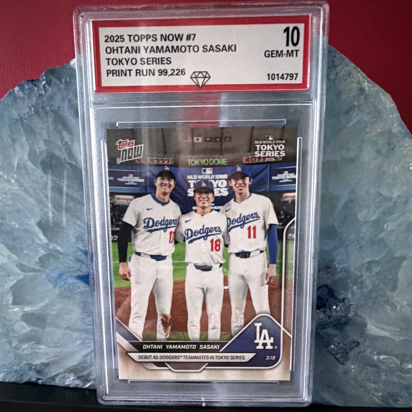 2025 Topps Now Tokyo Series Ohtani Yamamoto Sasaki #7 DEBUT AS DODGERS TEAMATES