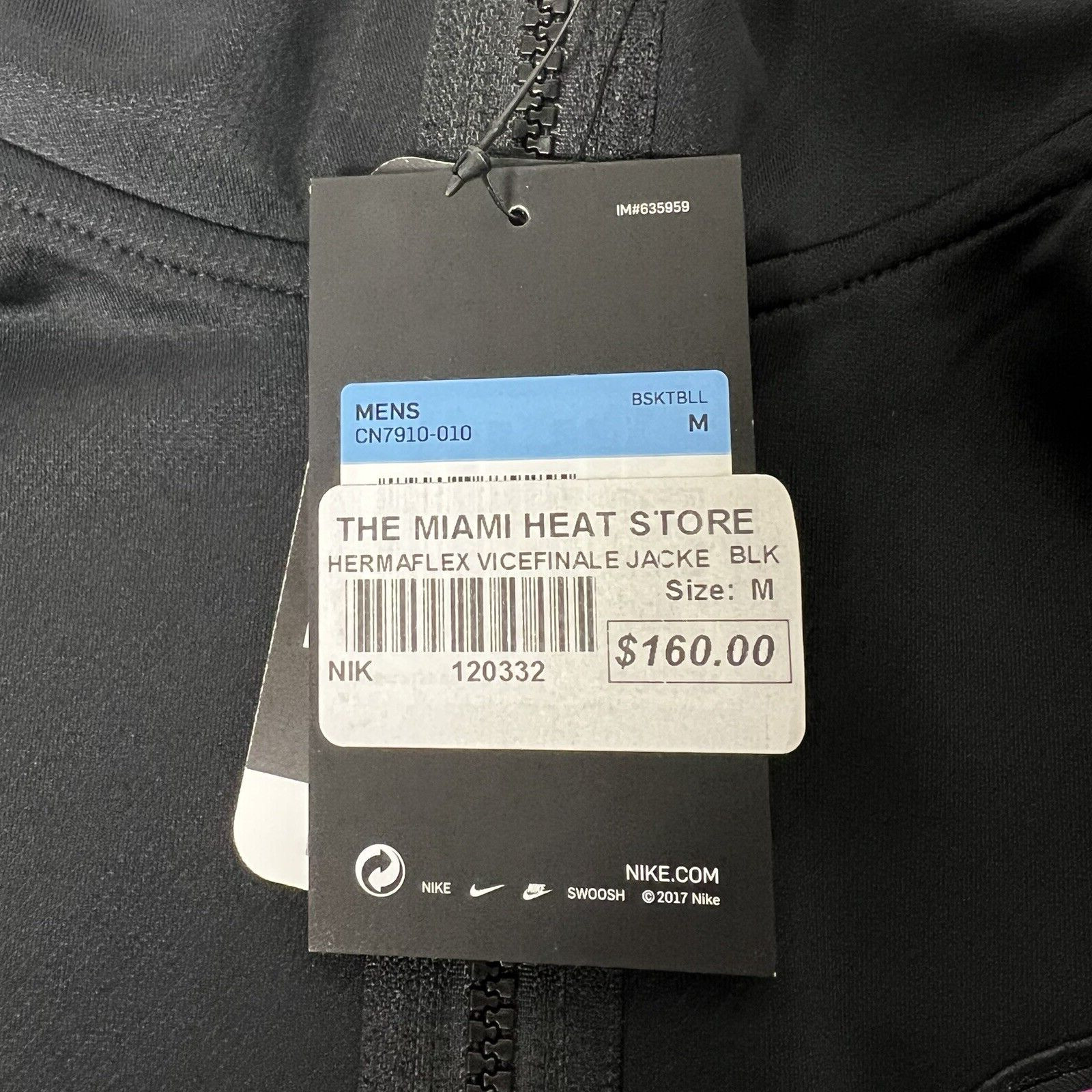 Nike Miami Heat ViceVersa City Edition Therma Flex Showtime Zip Hoodie Men M NWT