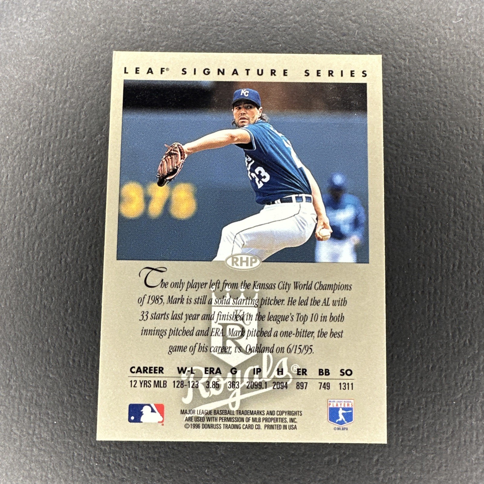 Mark Gubicza 1996 Leaf Signature Series Silver Auto #NNO