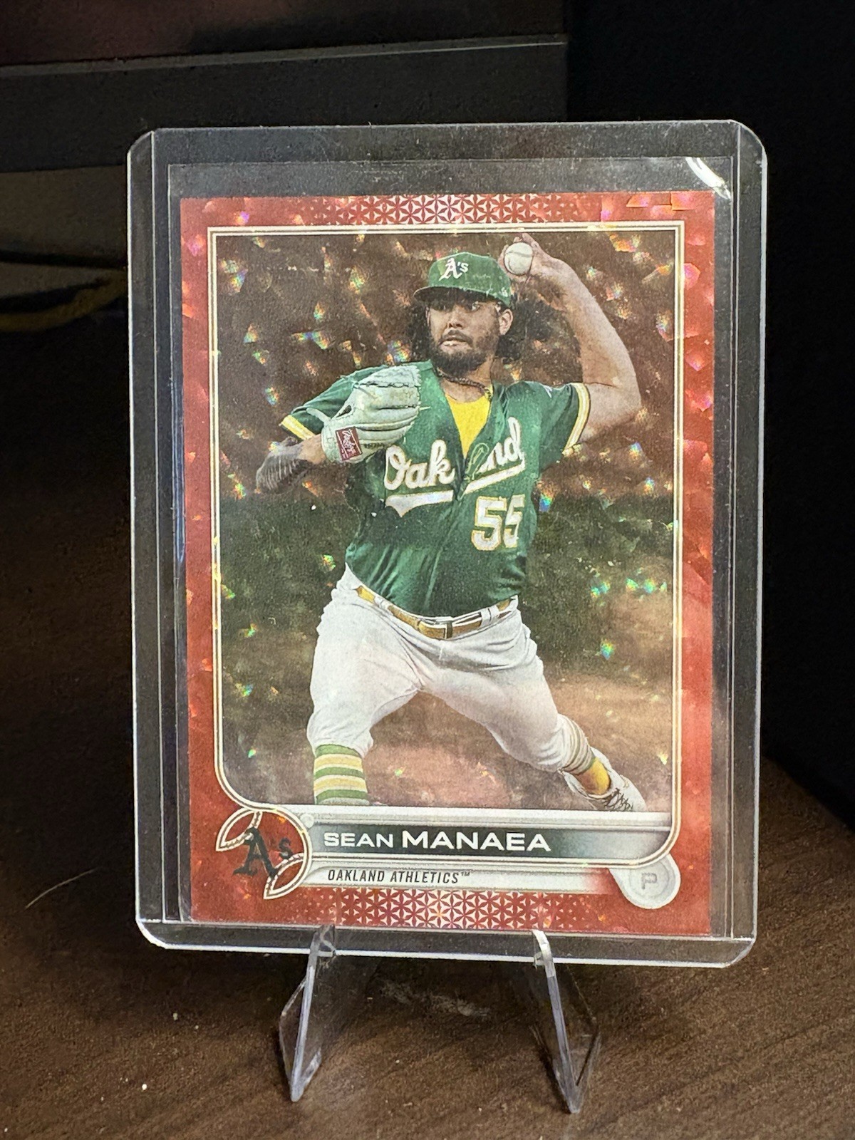 Topps 2022 Series 1 Red Foil Sean Manaea Athletics #281 /199