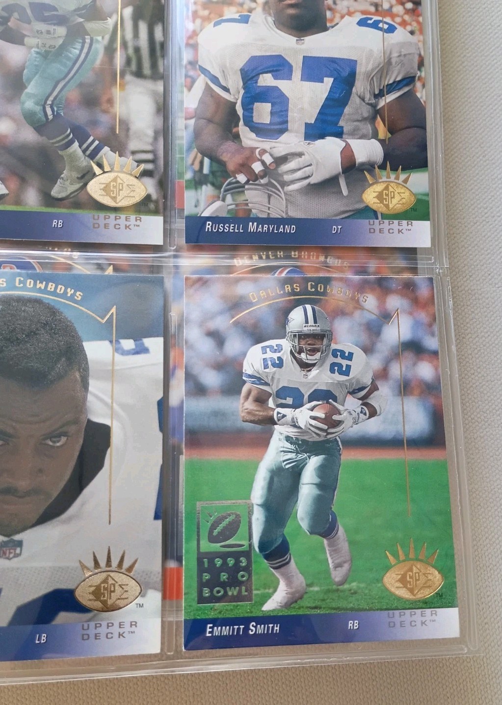 1993 UPPER DECK SP COMPLETE FOOTBALL CARD SET 1-270 NM IN NEW SLEEVES