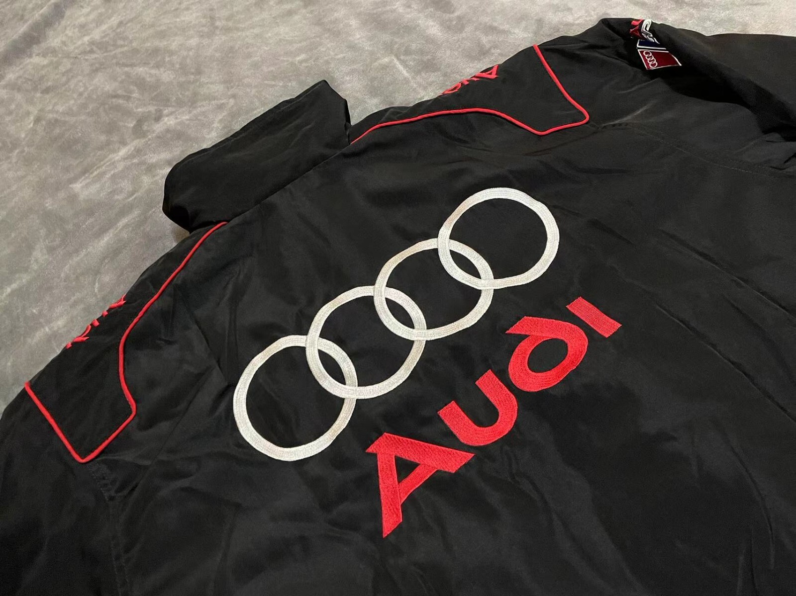 Unisex Adult Audi Jacket Ebroidered Cotton Padded F 1 Racing Jacket