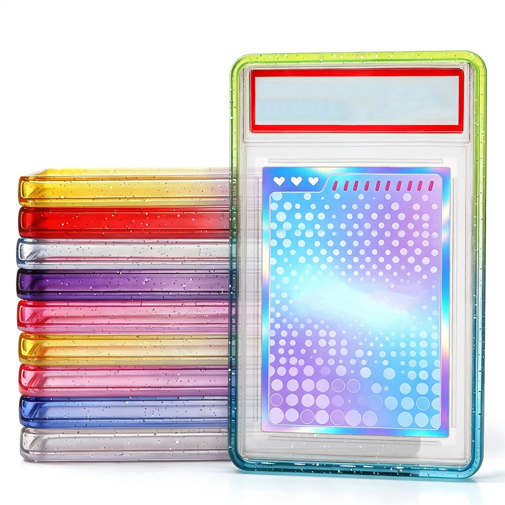 For TAG Gradient Bumper Guard With PC Panel Graded Card Slab Protector-10 Colors