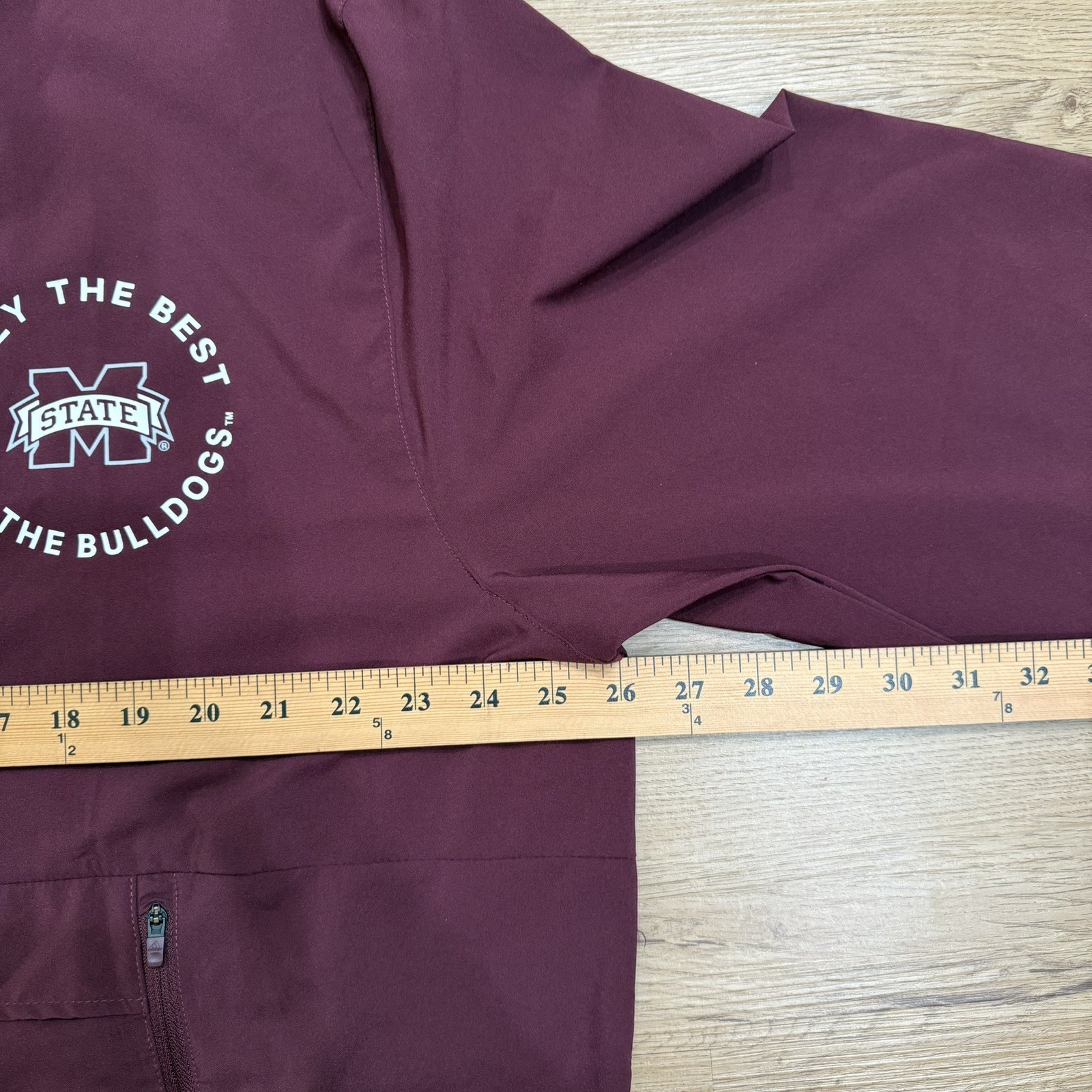 Mississippi State Bulldogs adidas Pullover Men’s Maroon 1/2 Zip Size XL