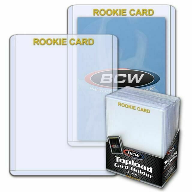 Full Case 1000 BCW 3×4 Rookie Gold Hard Plastic Card Toploaders Holders