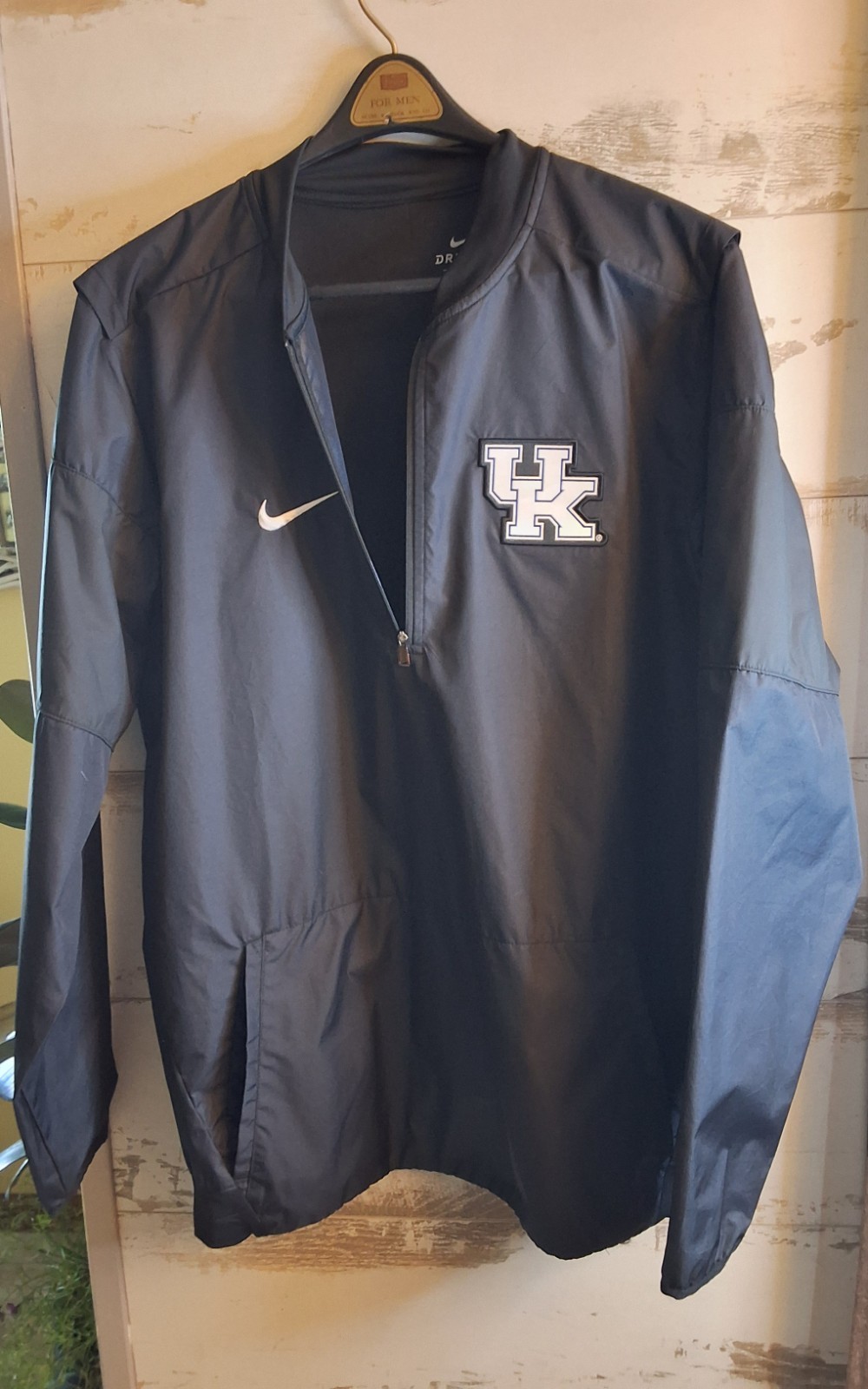 Kentucky Wildcats Jacket Mens Large Black College Basketball Nike Dri Fit