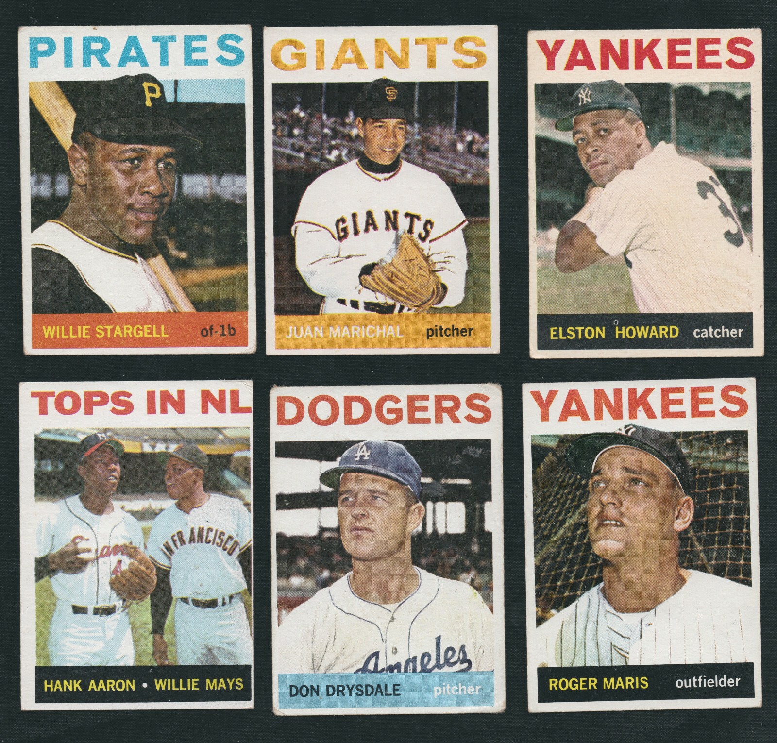 1964 TOPPS original BASEBALL CARDS -YOU Pick A PLAYER CHOICE VINTAGE – #250 UP