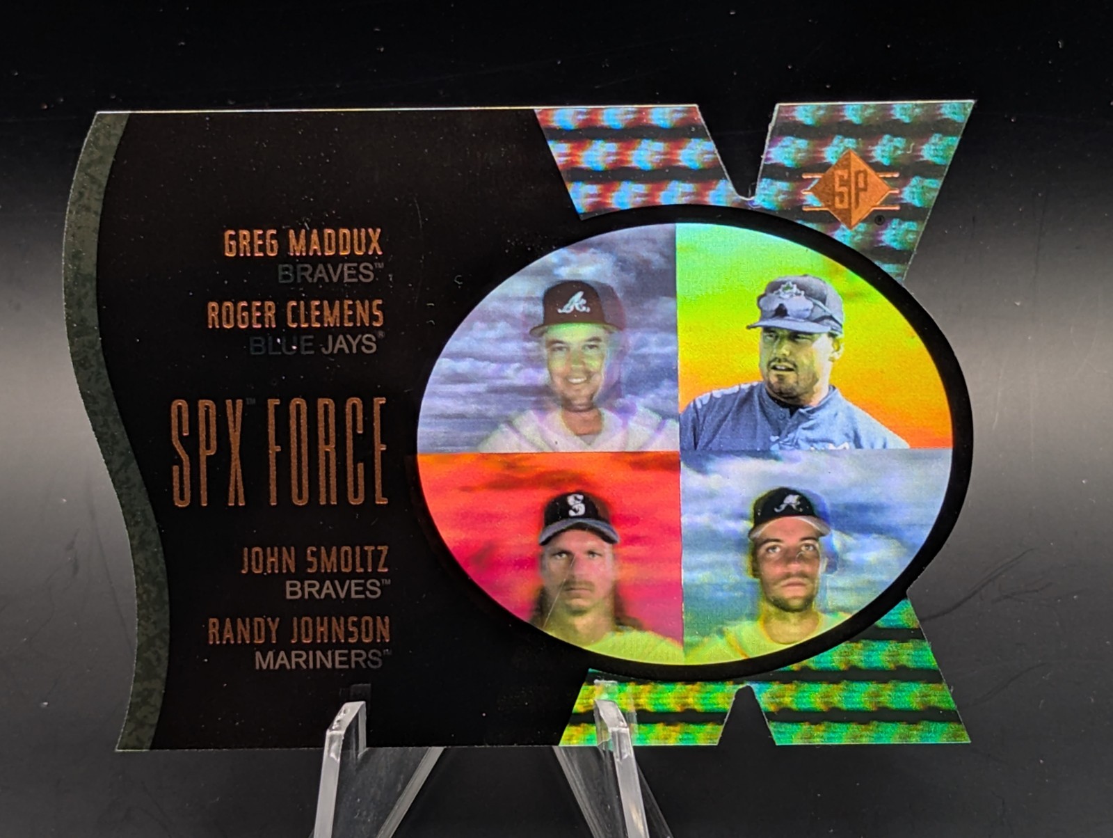 1997 SP SPx Force Greg Maddux Roger Clemens John Smoltz Randy Johnson # /500