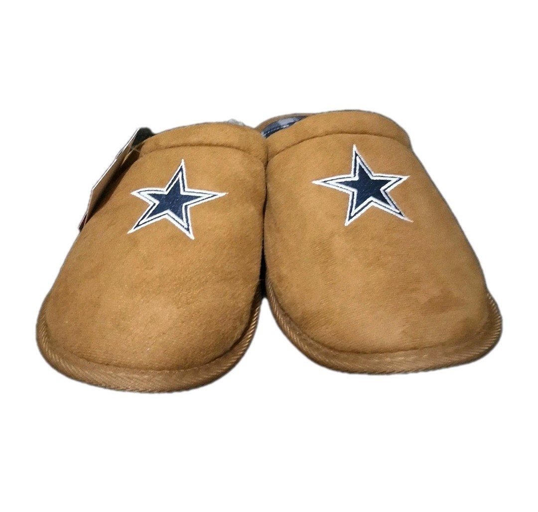 Foco NFL Dallas Cowboys Men’s Slippers Suede Size M 9-10 NEW