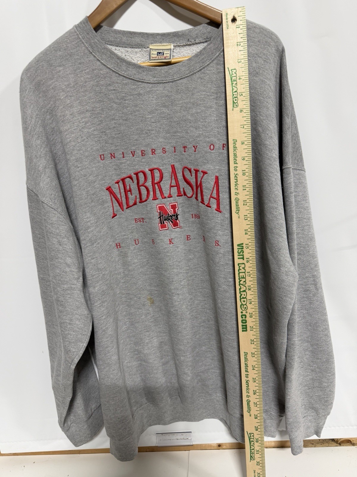 Vintage 90s University Of Nebraska Huskers Sweatshirt Lee Men XL/ 2XL Crewneck