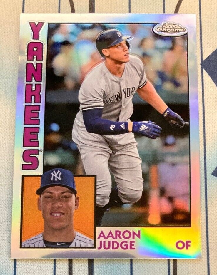 AARON JUDGE 2019 Topps Chrome 1984 ⚾ REFRACTOR 84TC-1 Yankees MVP QTY 🔥🔥