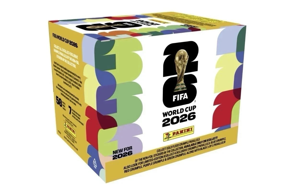 PRESALE FIFA World Cup 2026 Stickers 50-Pack Box Limited & Hardcover Album