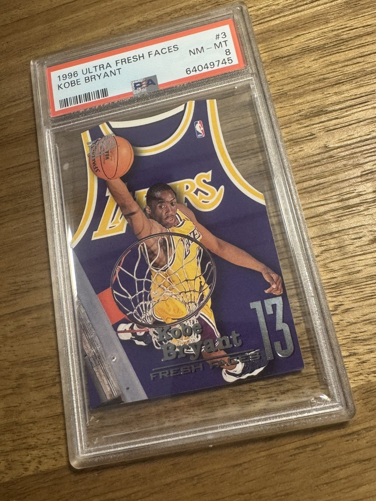 1996-97 Fleer Ultra Fresh Faces Kobe Bryant #3 PSA 8 Los Angeles Lakers Rookie