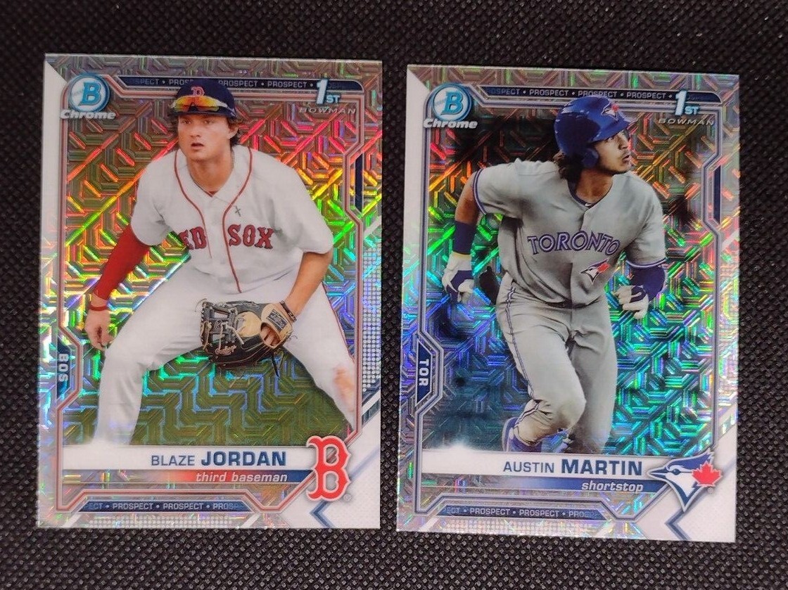 2021 Bowman Mega Box Mojo Refractor Pick Your Card (BCP1-BCP150)