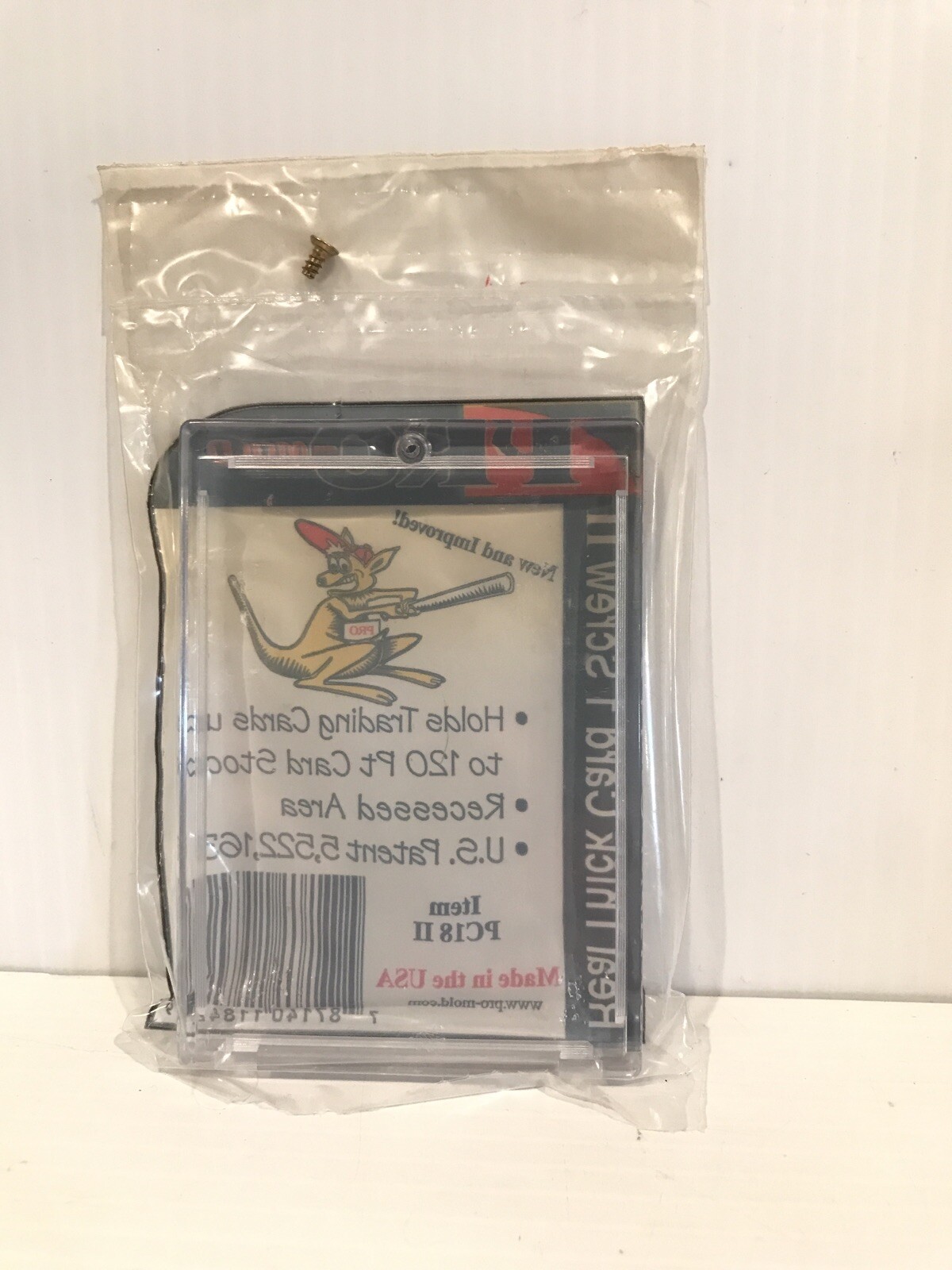 One New Pro-Mold PC18II 120pt Thick Trading Card 1-Screw Screwdown Holder