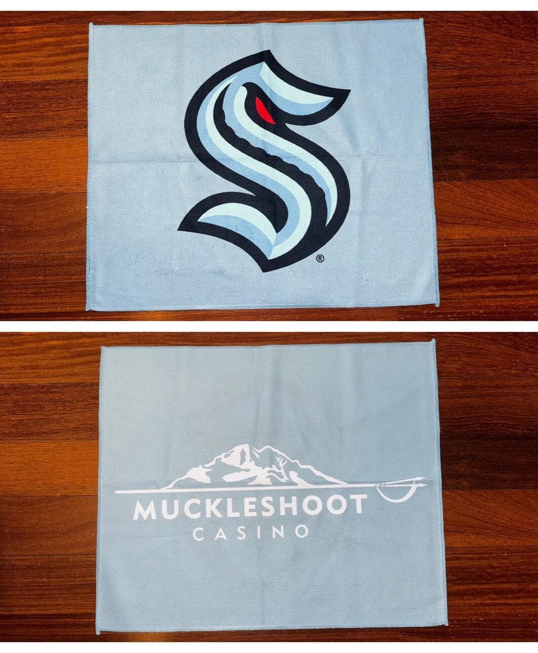 SEATTLE KRAKEN/Muckleshoot Blue Rally Towel ~ NEW! Not Available Retail!