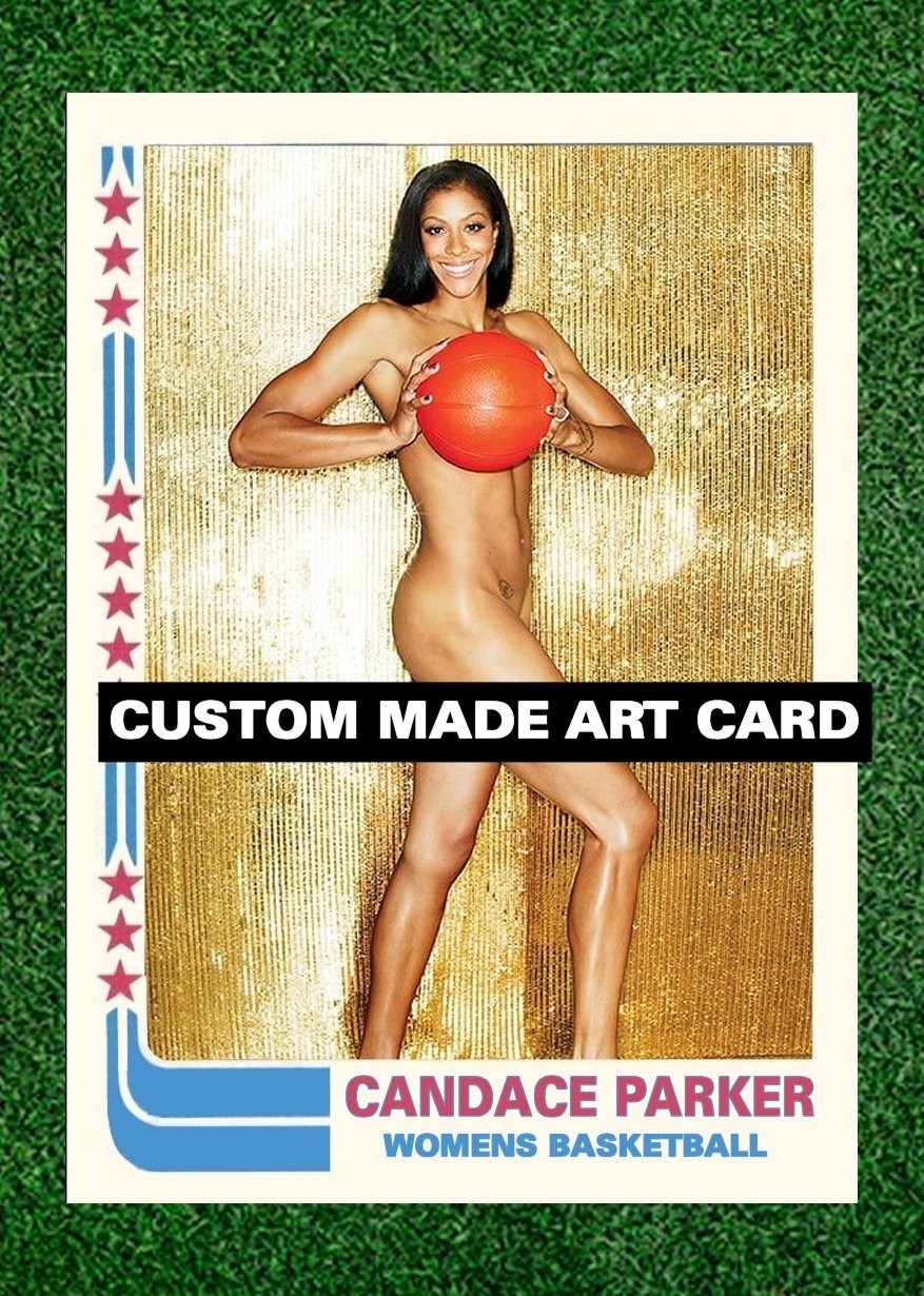 Candace Parker Women’s Basketball Custom Made ACEO Art Card Blank Back