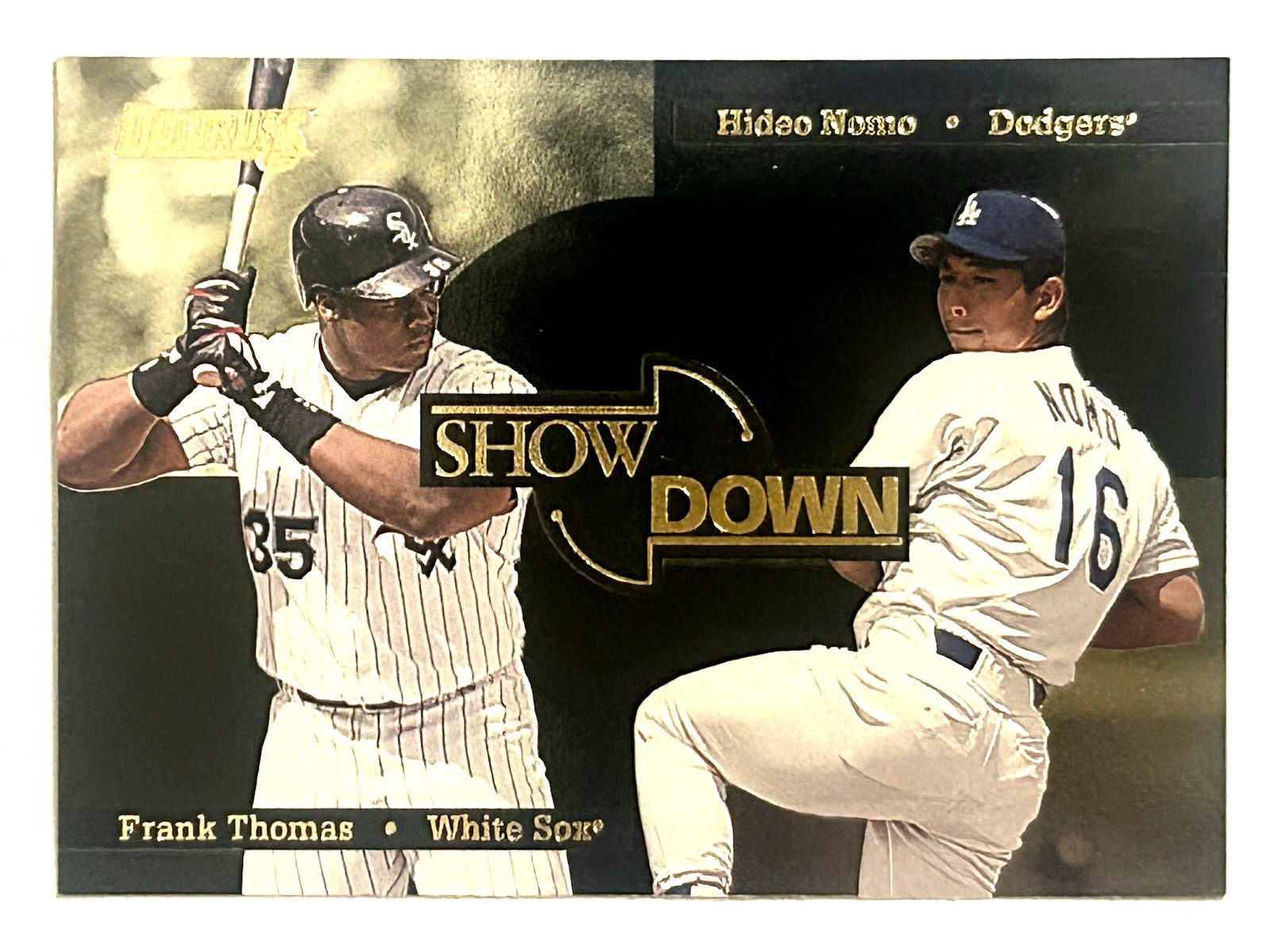 1996 Donruss Showdown #1 Frank Thomas Hideo Nomo 9788/10,000- NM-MT