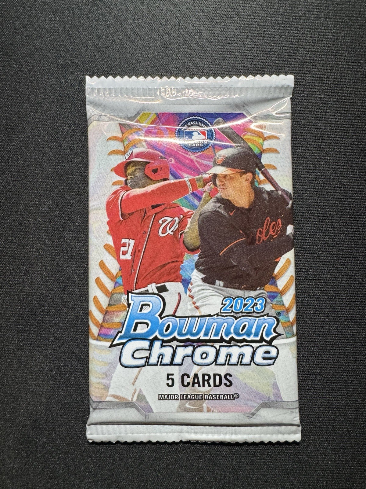 2023 Bowman Chrome MLB Baseball Pack (5 Cards) Factory Sealed!