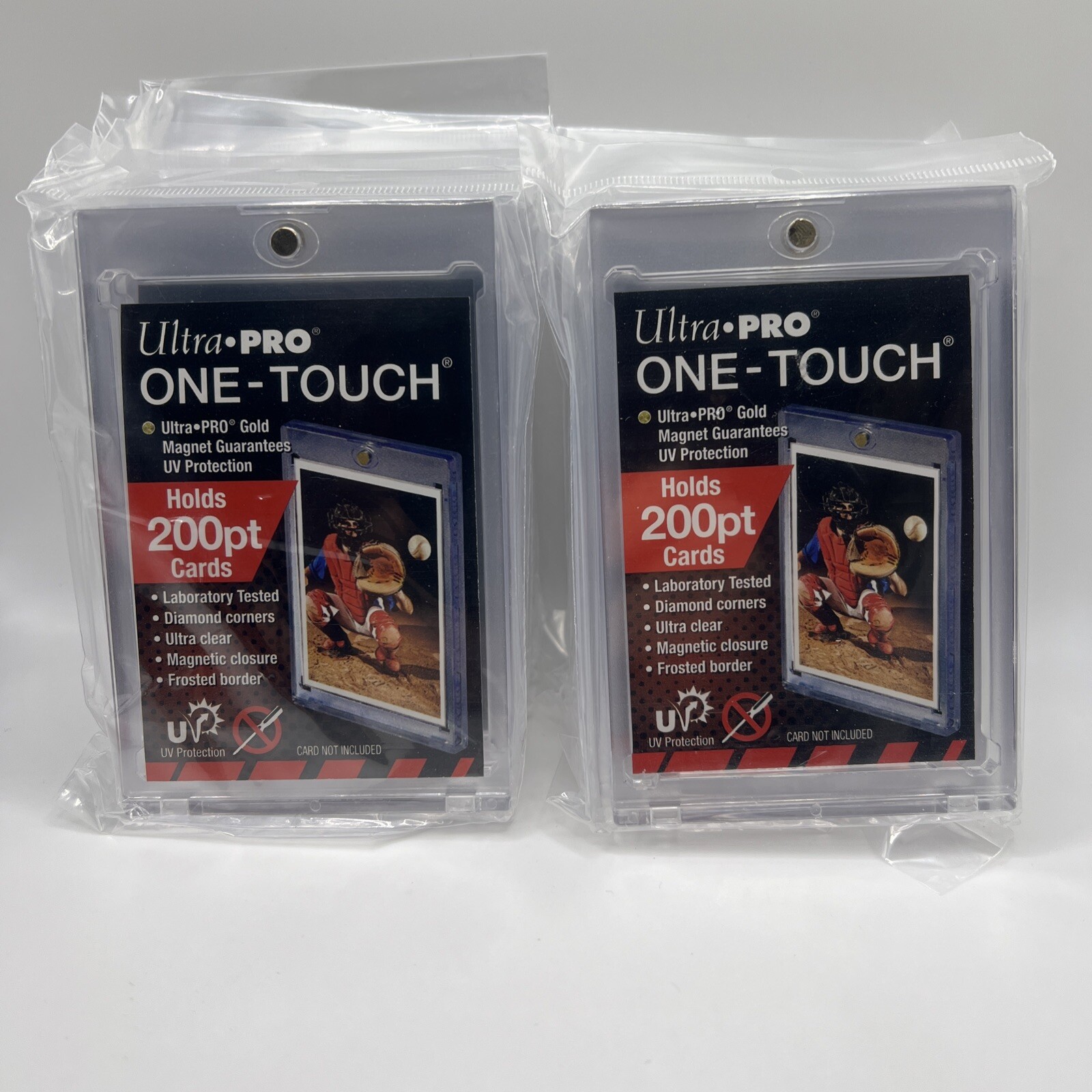 Ultra Pro One-Touch Thick Card 200pt Point Magnetic Card Holder – Lot of 10