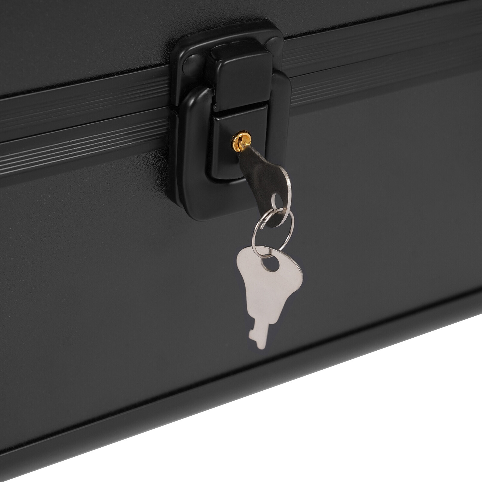 Card Storage Box 6-Slot Locking Organizer With Keys Portable Secure Case