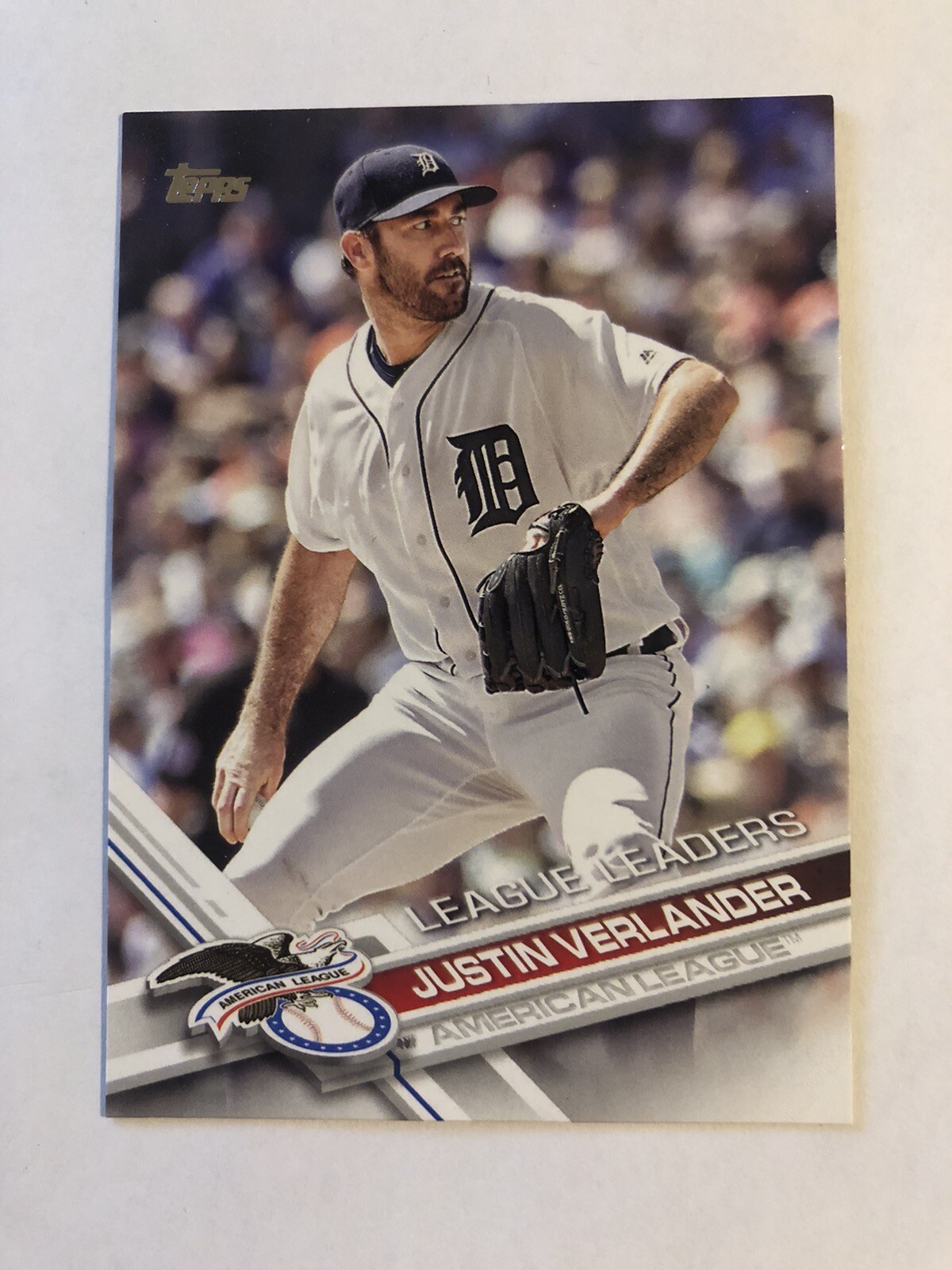 Justin Verlander 2017 Topps League Leaders #159 Tigers