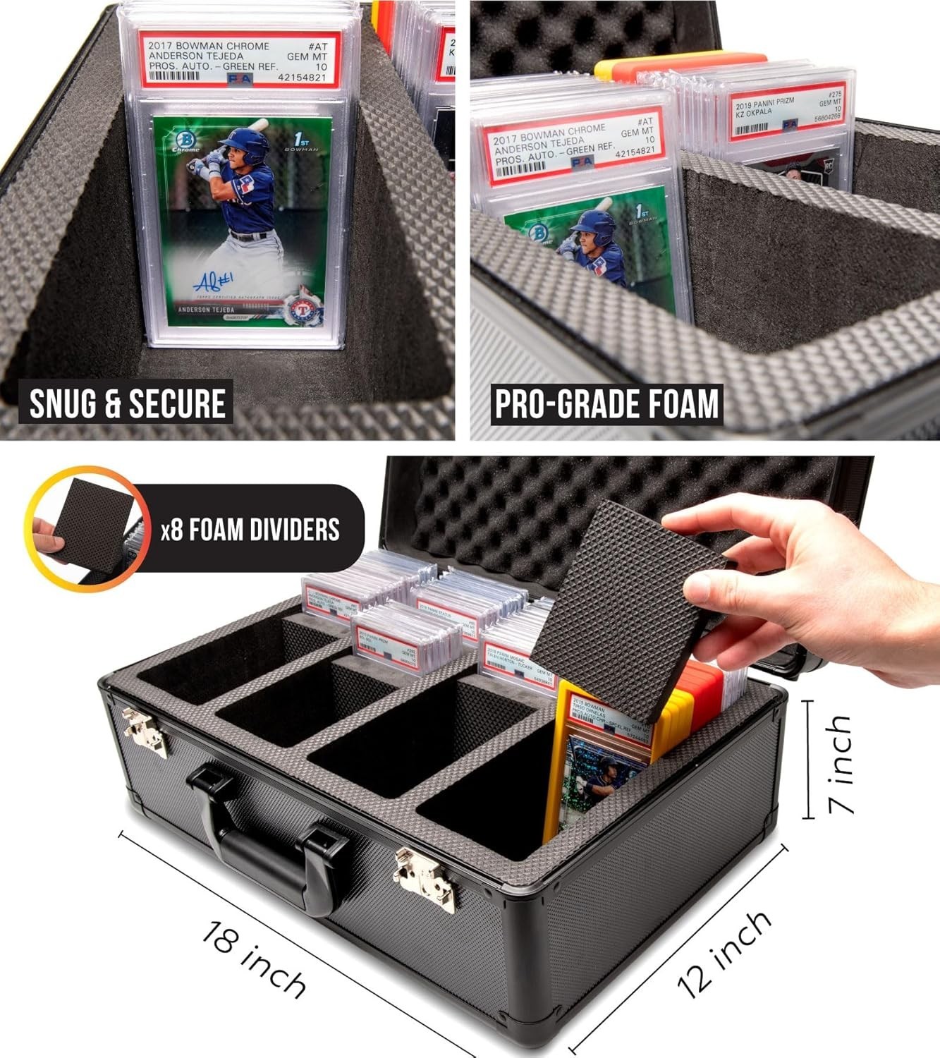 Protective Sports Card Case with Compact Design