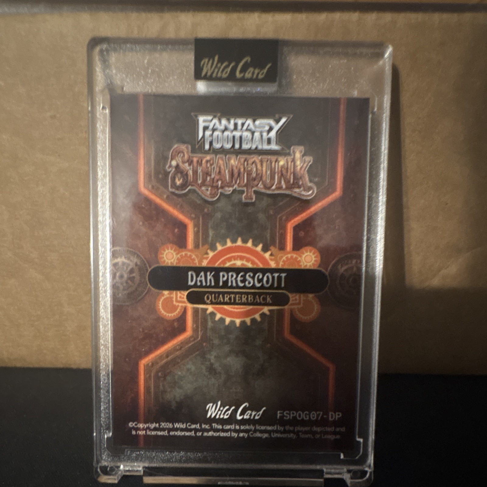 Wild Card Dak Prescott Fantasy Football Steampunk Cowboys NFL FSPOG07-DP 2/10