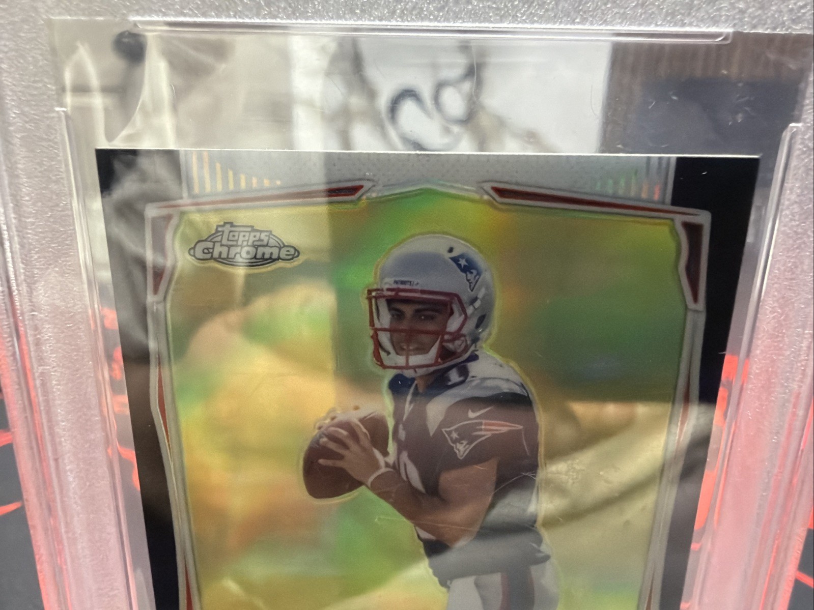 2014 Topps Chrome – Jimmy Garoppolo #150 Black Refractor 07/15 (RC)