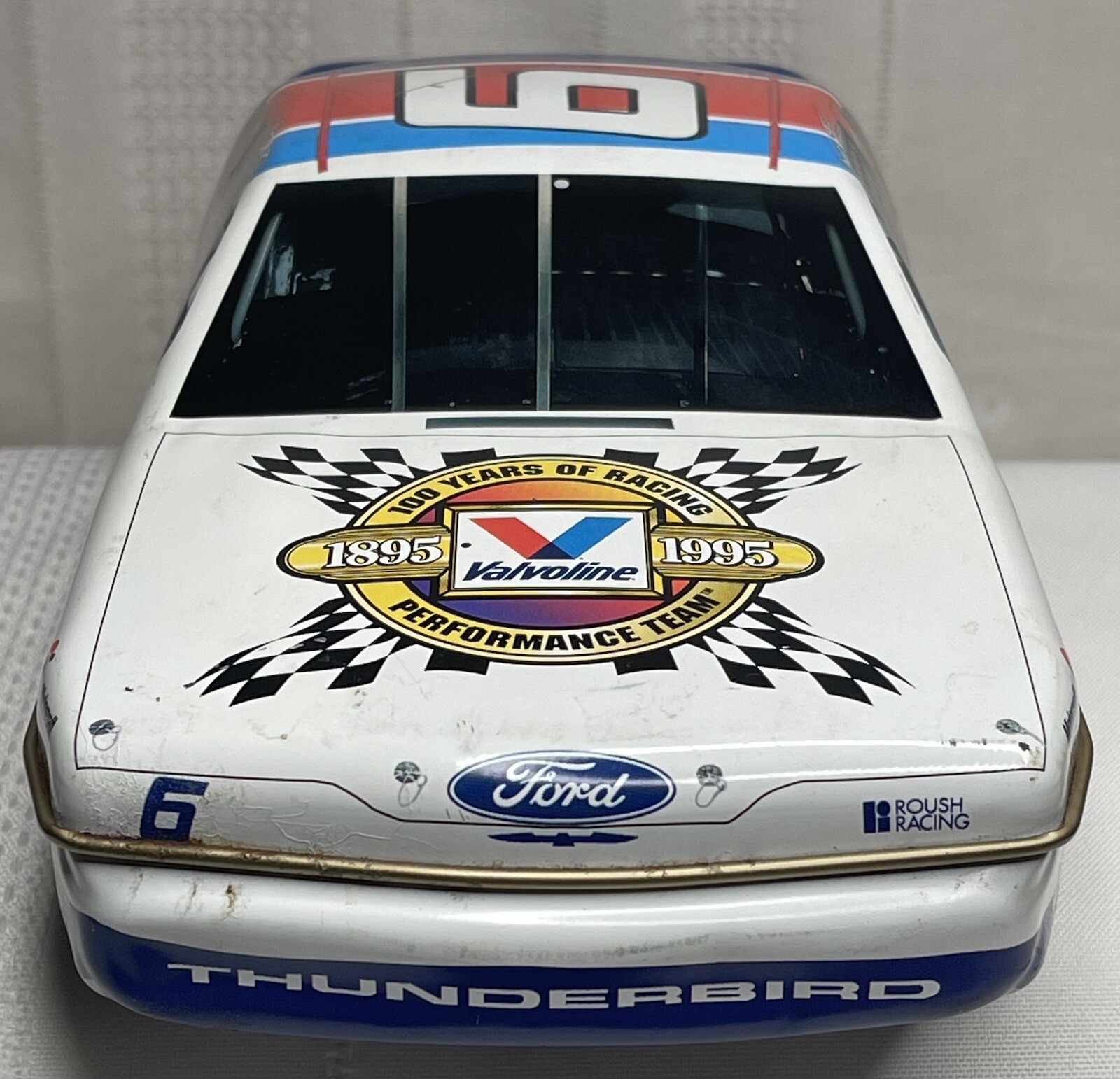 1995 Mark Martin Valvoline Tin NASCAR 100 Years Of Racing 10.5 in. Tin Only