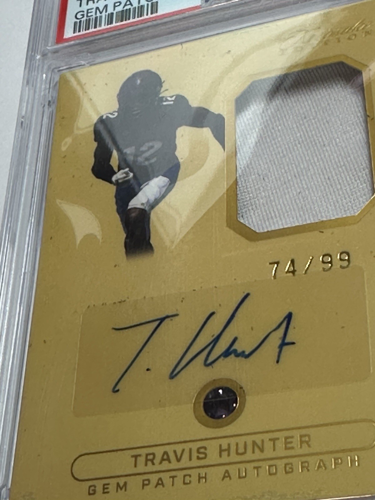 2024 Keepsake Multi Sport Edition – Gem Patch Autographs Travis Hunter PSA BOO