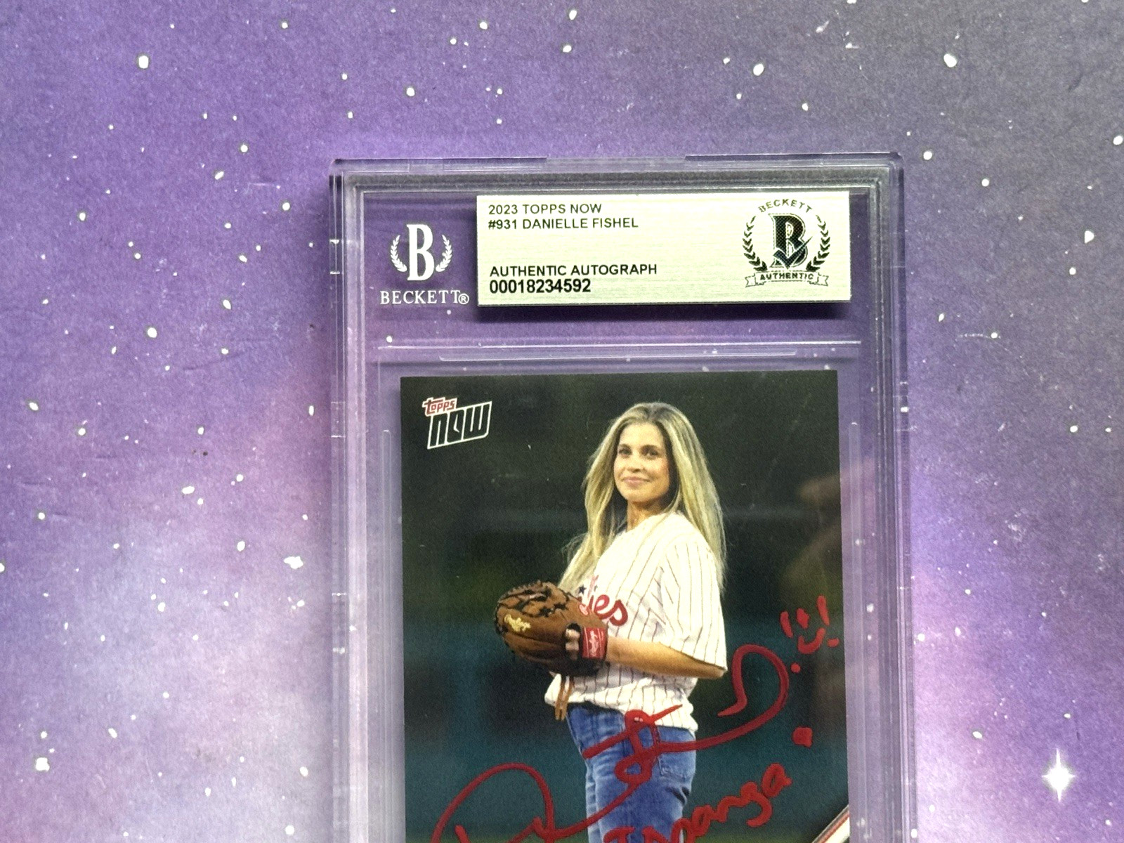 Danielle Fishel Signed Auto BECKETT BAS 2023 Topps Now #931 Boy Meets World