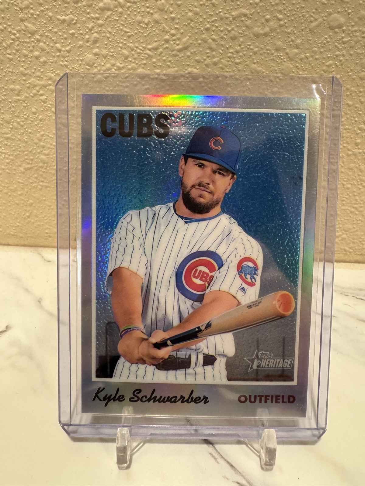 2019 Topps Heritage – Kyle Schwarber #THC-117 Chrome Refractor /570