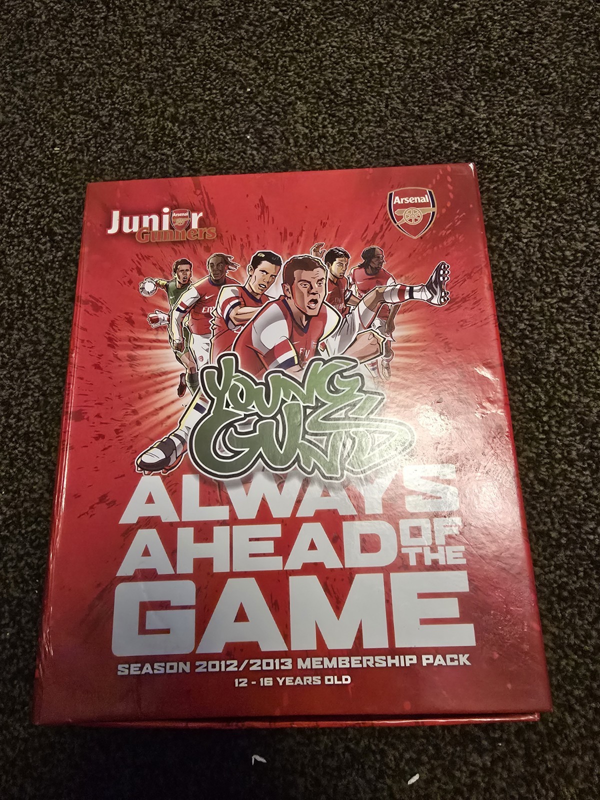 Junior Gunners Arsenal 2012/2013 Season Membership Pack ( 12 – 16 Years Old )