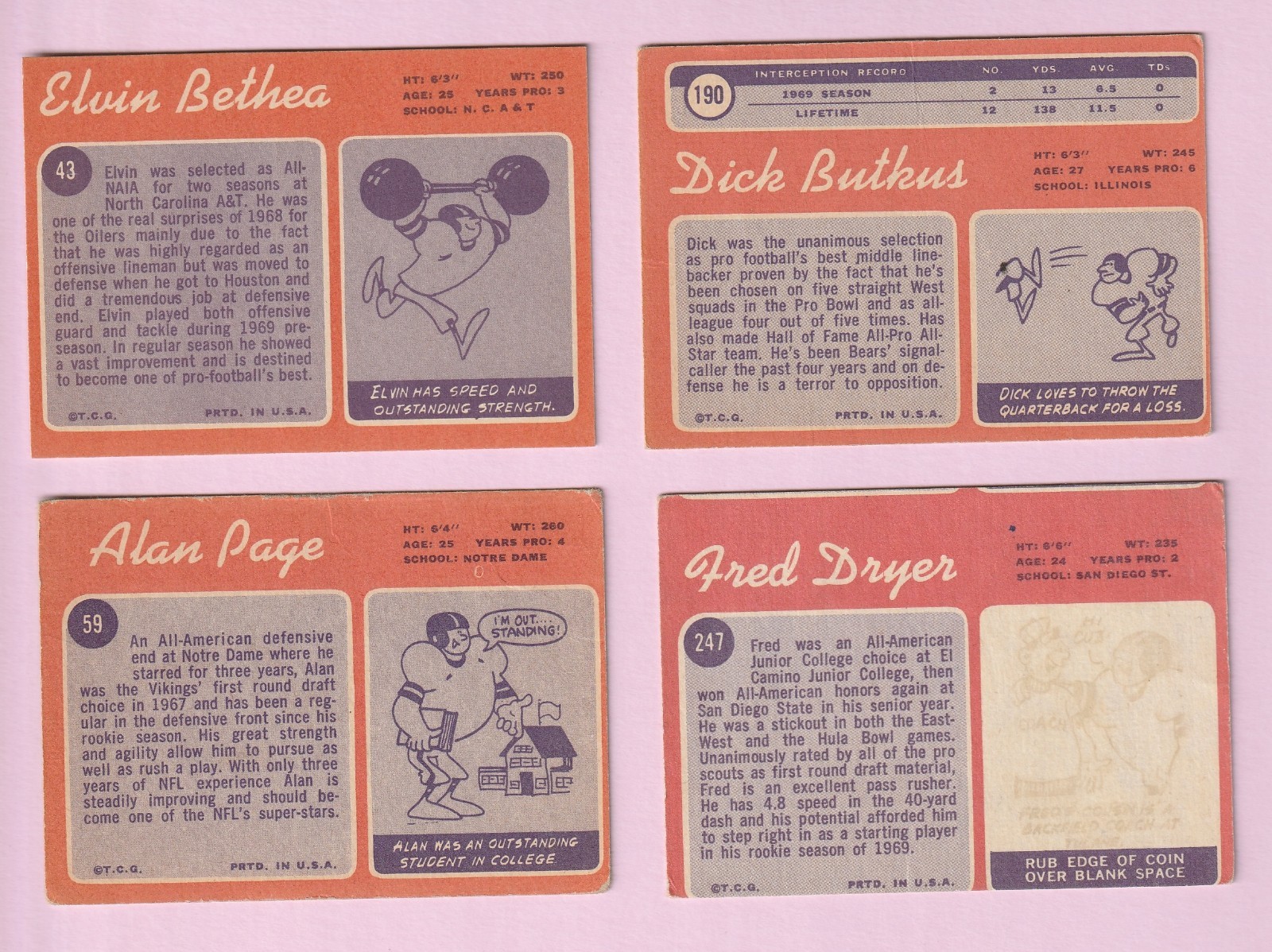 1970 Topps Football Card Partial Set Cards 1-263 160/263 LOADED WITH THE STARS