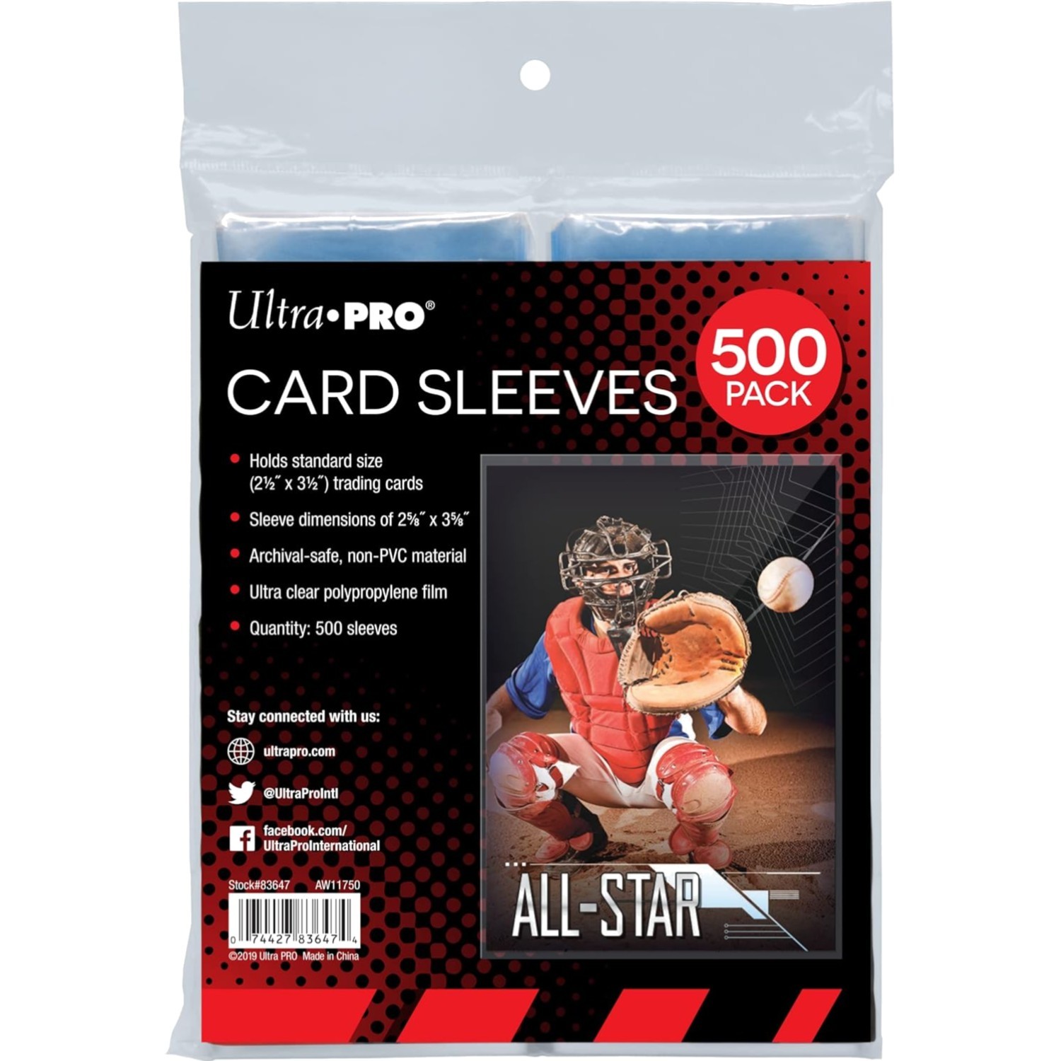 Clear Card Sleeves 2.5×3.5 Inch Pack of 500 Polypropylene Protectors for Trad…