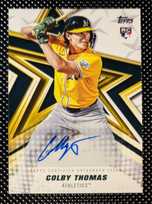 2026 Topps Series 1 – Baseball Stars Autographs Colby Thomas #BSA-CT (AU, RC)