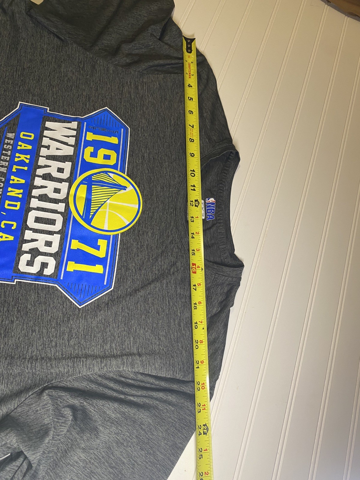 NBA Golden State Warriors Basketball Est 1971 Mens XL Gray T-Shirt Short Sleeve