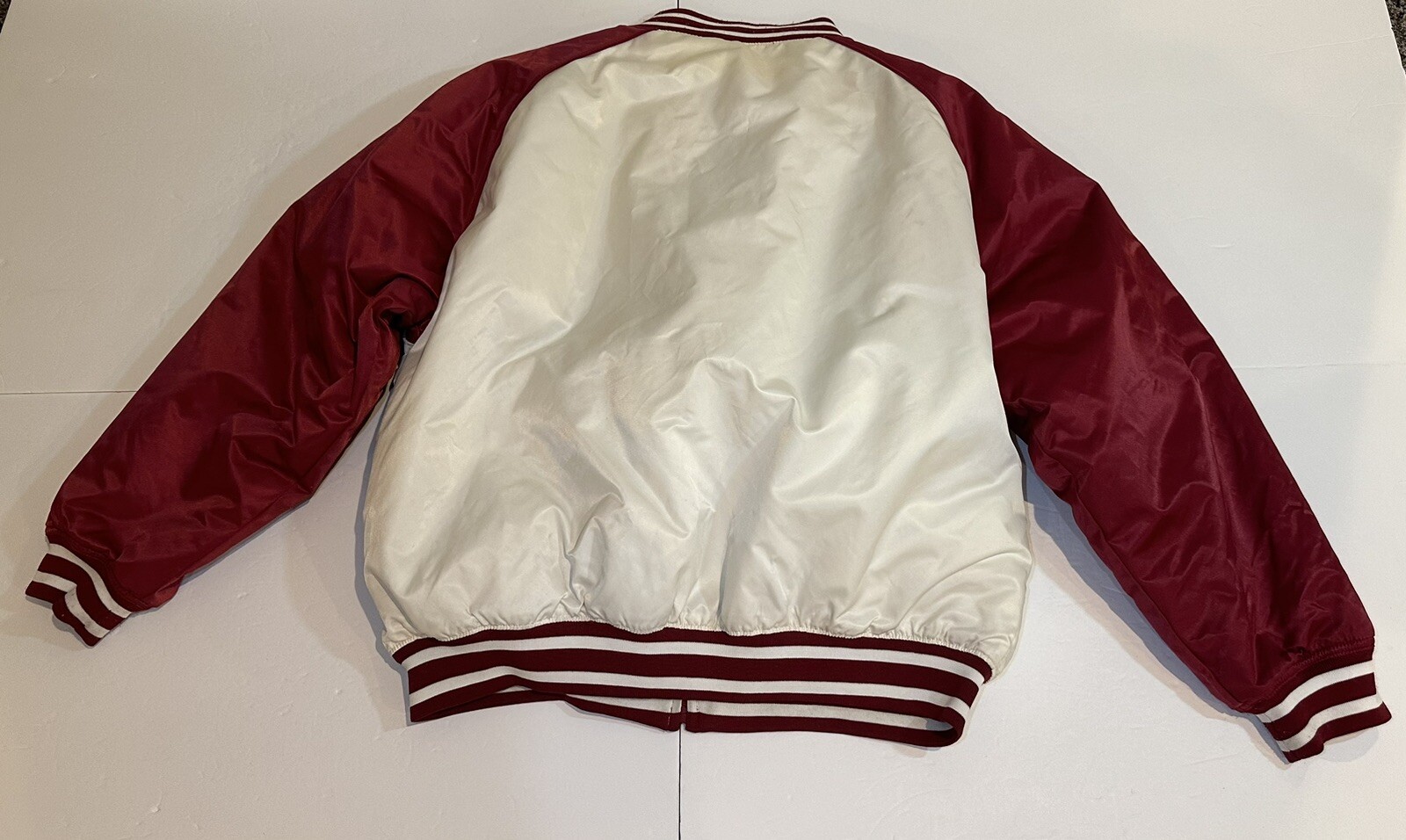VTG Alabama Crimson Tide Jacket XL STARTER Satin Reversible Full Zip 90S Y2K