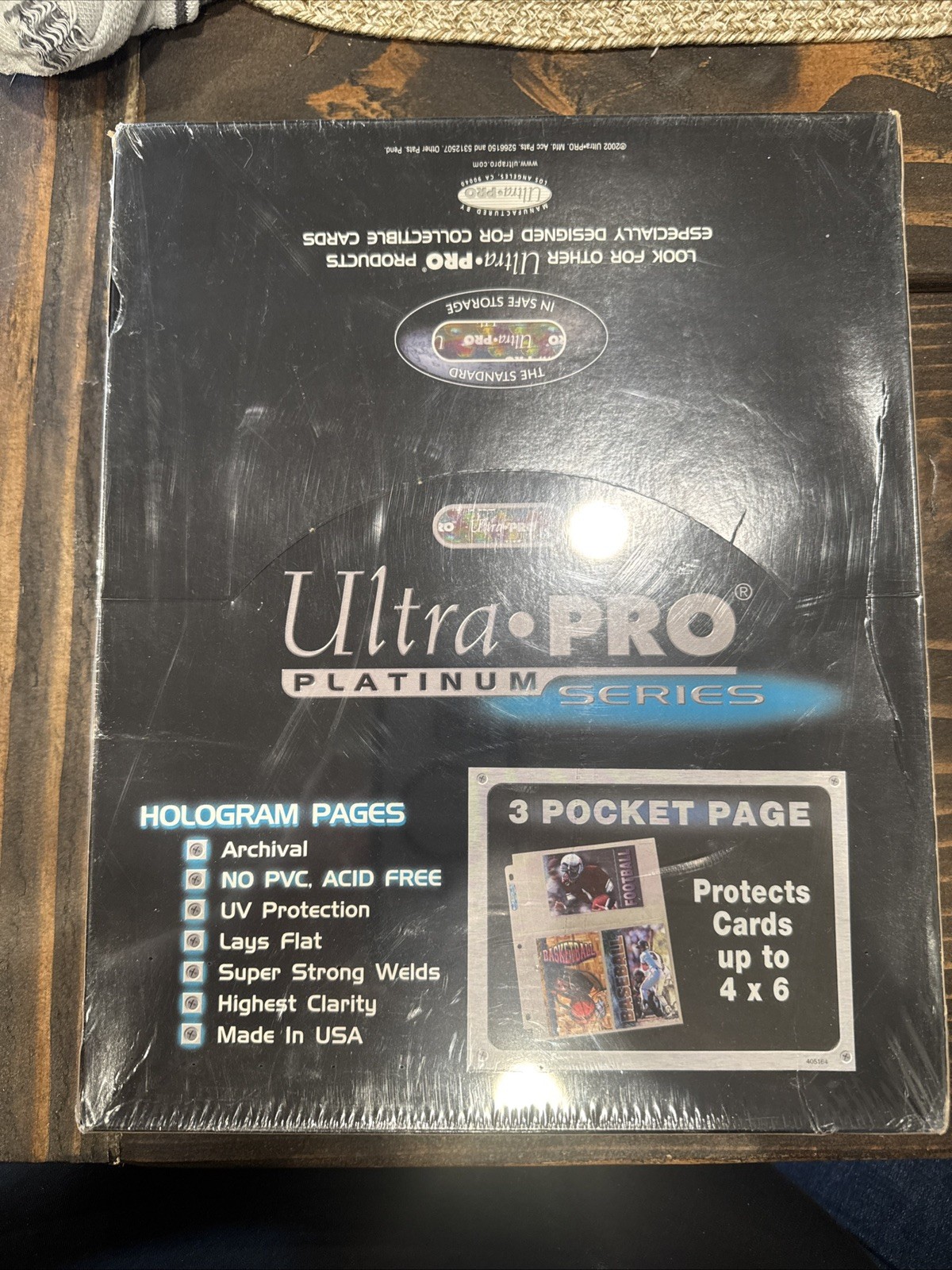 100 ULTRA PRO PLATINUM 3-POCKET 4×6 Pages Sheets Photo Currency Coupon Post Card