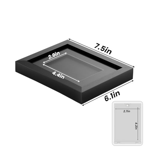 Tempered Glass Sports Card Display Frame – Wall Mount/Tabletop Case for Baseball