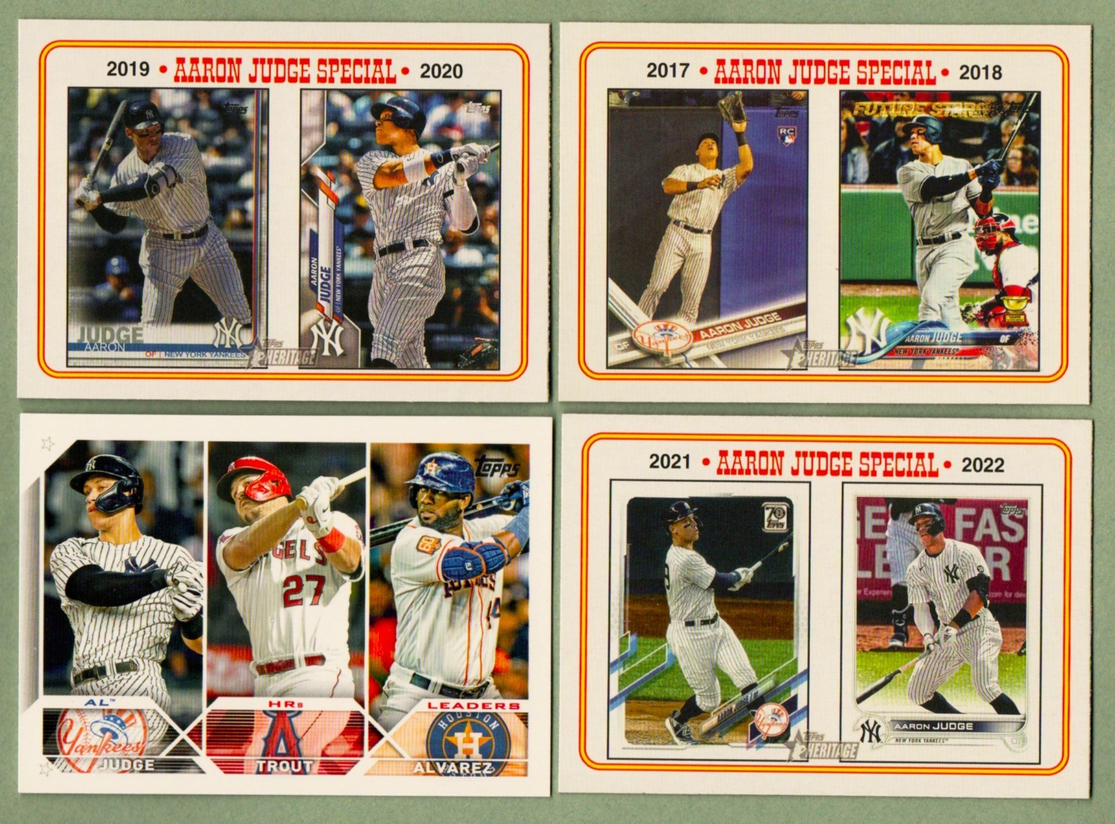 AARON JUDGE 53 Different Baseball Cards 2018 thru 2026