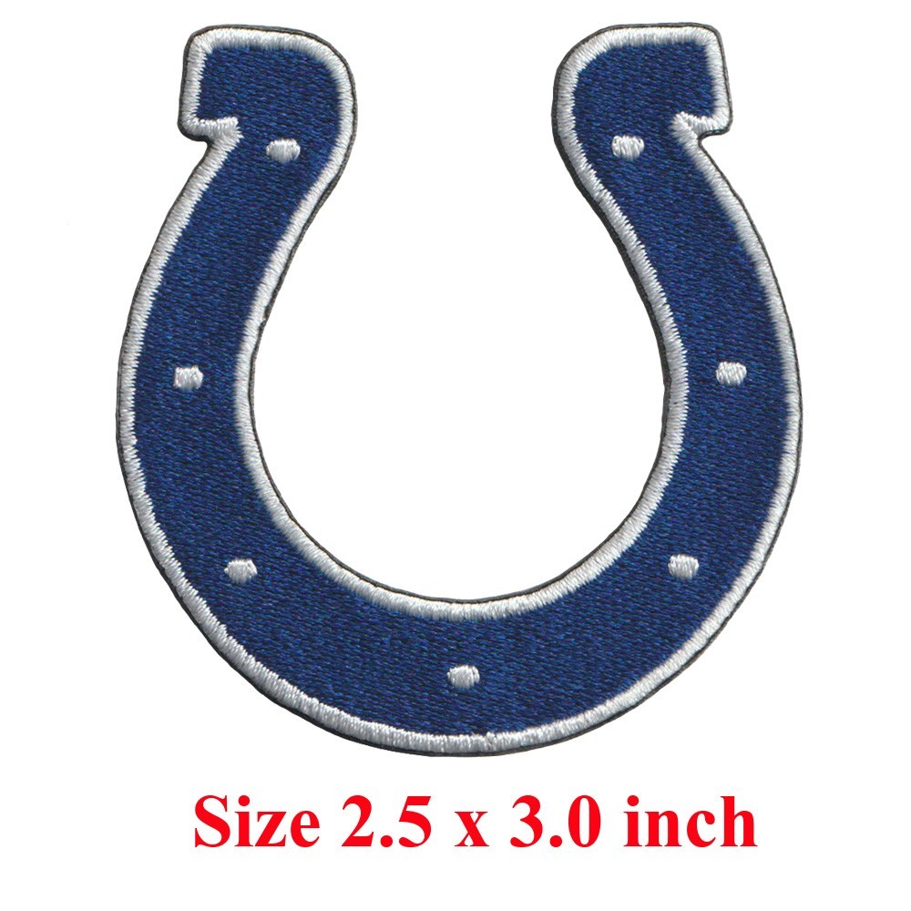 10 pcs Indianapolis Colts Football Logo Size 2.5 in x 3.0 in Sew Iron On Patches