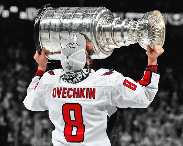 Washington Capitals ALEX OVECHKIN Glossy 8×10 Spotlight Photo 2018 Stanley Cup