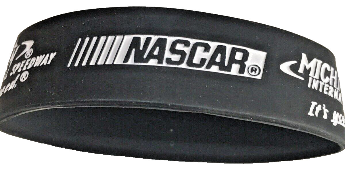 Pack of 3 Vintage NASCAR Liicensed Silicone MICHIGAN Bracelets 15/16” Wide