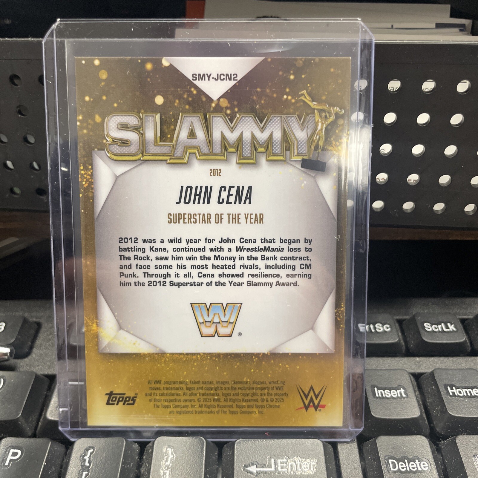 2025 Topps WWE Chrome JOHN CENA Slammy Refractor #SMY-JCN2 Legend