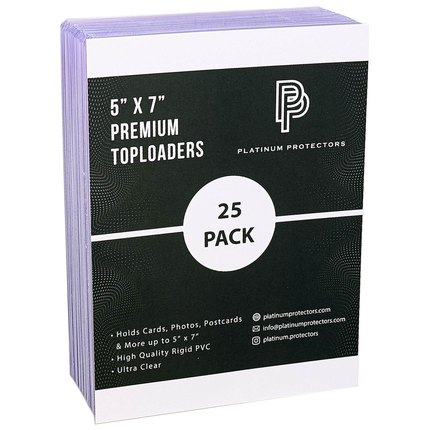 5×7 Toploaders for Photos Postcards Documents Rigid Holders Premium Hard Sleeves